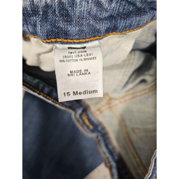Levi's 524 Jeans Womens 15M Too Superlow Medium Wash Stretch Denim Low Rise - Picture 8 of 9